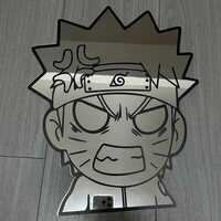Enraged Nar-uto Anime Mirror: Frameless Gamer Room Decor Gift - Thumbnail 1