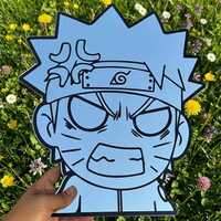 Enraged Nar-uto Anime Mirror: Frameless Gamer Room Decor Gift - Thumbnail 3