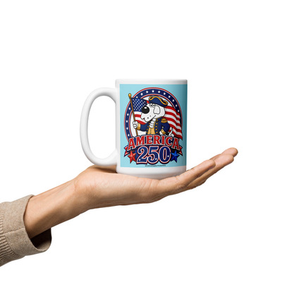 America 250 - BUZZ THE DOG Mug!