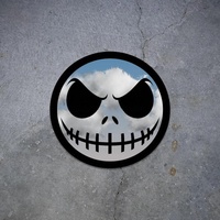 Jack Skellington Mirror | Frameless Anime Room Decor & Gift - Thumbnail 1