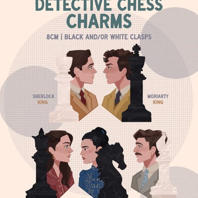 Detective chess charms [preorder] - Thumbnail 5