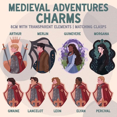 Medieval adventures charms [preorder] - Thumbnail 5
