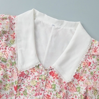 Floral Print Ruffled Sleeveless Dress - Thumbnail 9