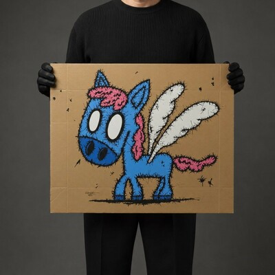 Painting by Celipe Perroloco "Pegasus" 