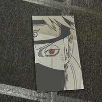Kakashi Hatake Anime Mirror Wall Art – Exclusive Sharingan Design Decorative Glass - Thumbnail 2