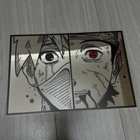 Kakashi Hatake's eyes from the anime Naruto: Frameless Manga Silhouette, Gamer Room Decor - Thumbnail 2
