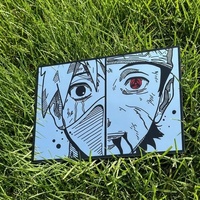 Kakashi Hatake's eyes from the anime Naruto: Frameless Manga Silhouette, Gamer Room Decor - Thumbnail 9