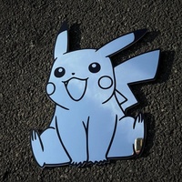 Kawaii Pikachu Pokemon Mirror: Cute Frameless Gamer Room Decor Gift - Thumbnail 2