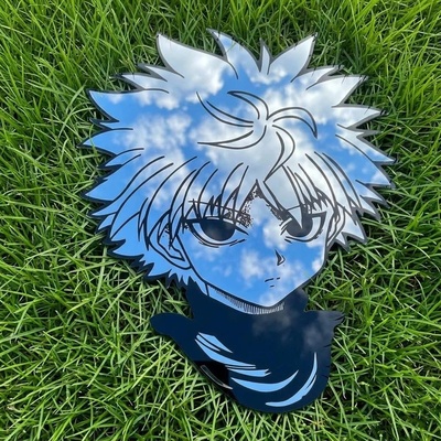 Killua Zoldyck Anime Character Mirror - Custom Handcrafted Wall Décor