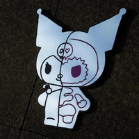 Kuro-Mi Skeleton X-Ray Gift From Hello Kitty & Friends - Thumbnail 2