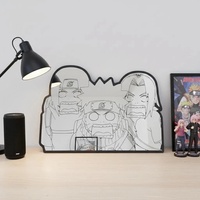 Lightweight Unbreakable Sturdy and Durable Nar-uto Anime Irregular Shape Mirror Custom Wall Decor Mirror - Thumbnail 3