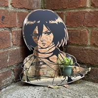 Mikasa Ackerman Attack on Titan Anime Mirror Wall Decor for Otaku Fans - Thumbnail 6