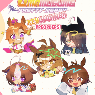 Umamusume keychain set 1