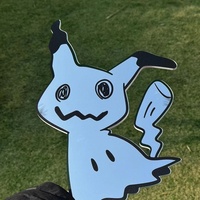 Mimikyu Pokemon Mirror: Anime Gamer Room Decor, Shatterproof Polymer - Thumbnail 1