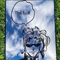 Noriaki Kakyoin from the anime and manga series JoJo's Bizarre Adventure: Frameless Manga Silhouette, Gamer Room Decor - Thumbnail 2