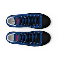 Daijoubu Yen Samurai Blue Mens high top canvas shoes - Thumbnail 2