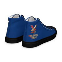 Daijoubu Yen Samurai Blue Mens high top canvas shoes - Thumbnail 3