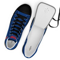 Daijoubu Yen Samurai Blue Mens high top canvas shoes - Thumbnail 5