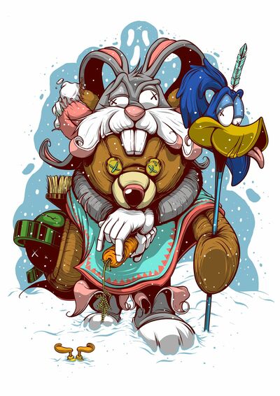A3 Print by Dhani Barragan "Survivor Teddy Bear" 