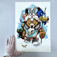 A3 Print by Dhani Barragan "Survivor Teddy Bear"  - Thumbnail 1