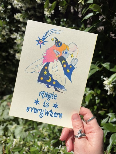 “Fairy Magic” Riso Print 5x7”