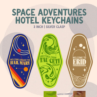 Space adventures hotel keychains - Thumbnail 3