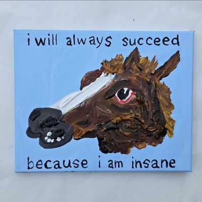I will always succeed (horse mask1)
