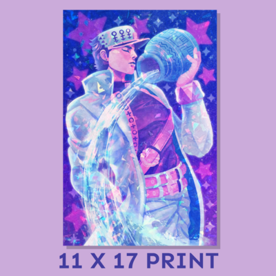 [JJBA] Jotaro Poster Print (11 x 17 in)
