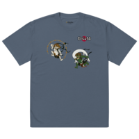 Daijoubu Raijin & Fujin Oversized faded t-shirt - Thumbnail 12