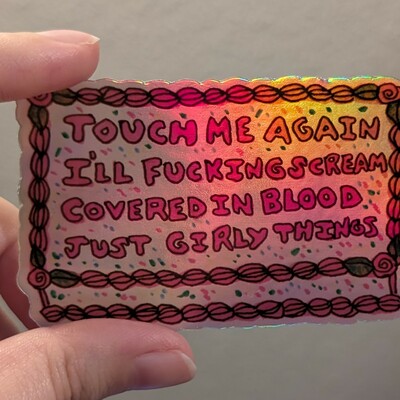 Scene queen sticker