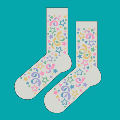 Pastel Carpet Socks