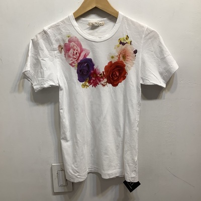 Comme des Garçons flower neck tee