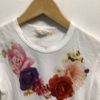 Comme des Garçons flower neck tee - Thumbnail 1