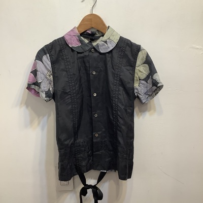 Tricot comme des garçons flower short sleeve shirt 