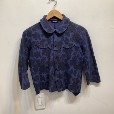 Tricot comme des garçons blue and black flower jkt