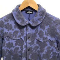 tricot Comme des Garçons blue and black flower JKT - Thumbnail 1