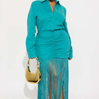 Business casual fringe dress