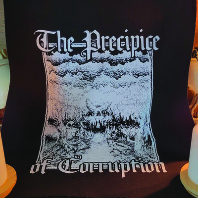 The precipice of corruption punk backpatch