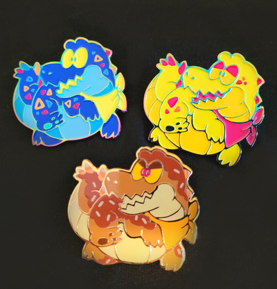 Chubby Gator Enamel Pins