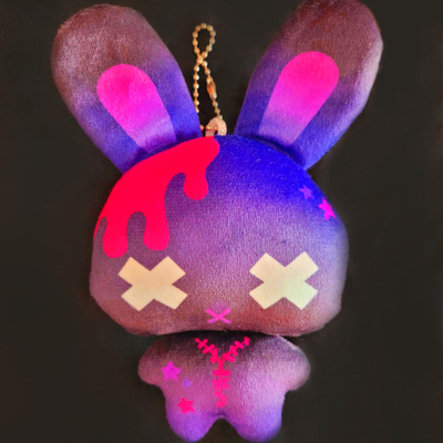 Dead bunny plush keychain - Thumbnail 2