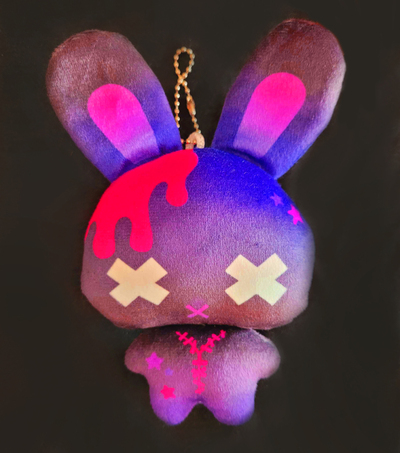 Dead Bunny Plush Keychain
