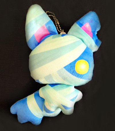 Mummy Kitty Plush Keychain