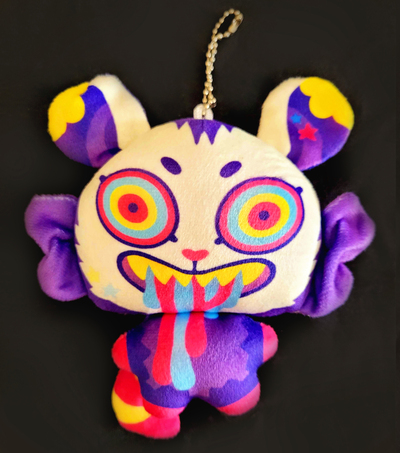 Drippy Opossum Plush Keychain