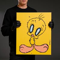 Painting by Celipe Perroloco  "Corrupted Tweety" - Thumbnail 1