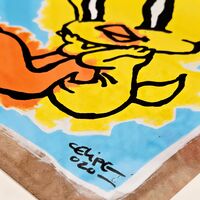Painting by Celipe Perroloco "Corrupted Yellow Bird"  - Thumbnail 3