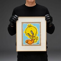 Painting by Celipe Perroloco "Corrupted Yellow Bird"  - Thumbnail 1