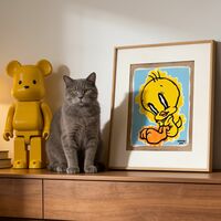 Painting by Celipe Perroloco "Corrupted Yellow Bird"  - Thumbnail 2