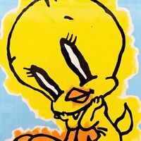 Painting by Celipe Perroloco "Corrupted Yellow Bird"  - Thumbnail 6
