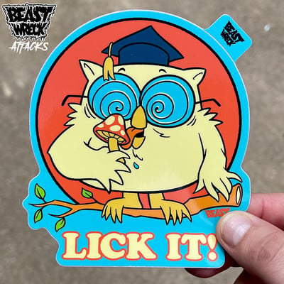 Lick it vinyl sticker