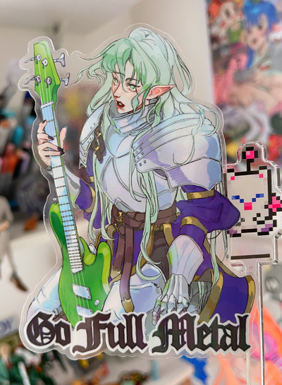 Go Full Metal transparent sticker